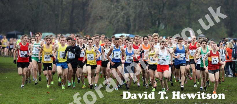 The start of the  2012 McCain Liverpool Challenge with eventual winner 924 Jonathan Taylor (Morpeth) at the front.